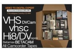 Camcorder Tapes to DVD/USB Service Coventry