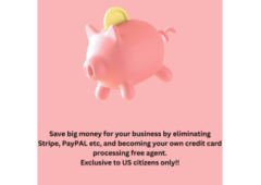 Eliminate the middleman and become a credit card processing free agent and save big money for your b